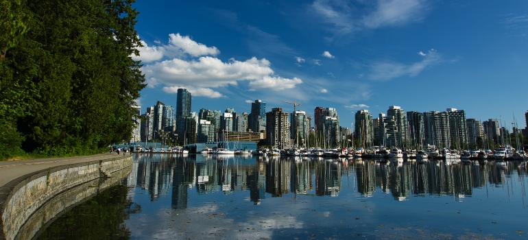 Vancouver panorama, one of the top eco-friendly cities in Canada