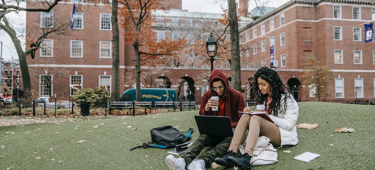 Man and Woman Studying at a one of the Places to Study in Canada for International Students