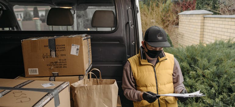 a mover checking is everything in the van