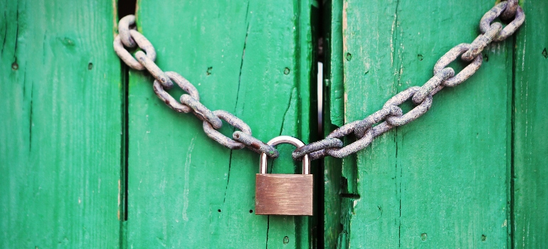 A lock.