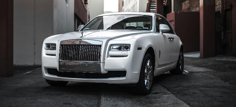 A luxury vehicle, representing that protection is important when choosing between open vs enclosed car shipping.