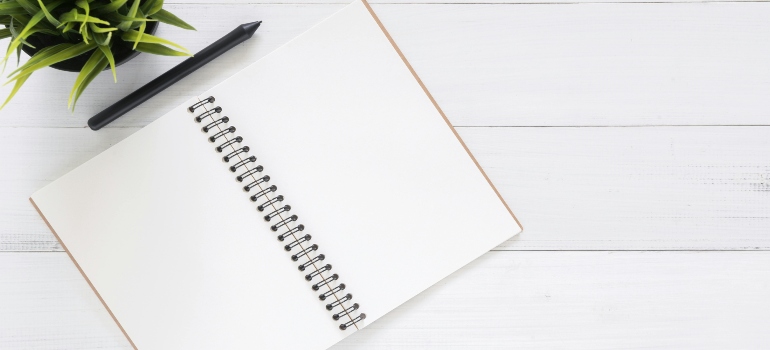 White Blank Notebook