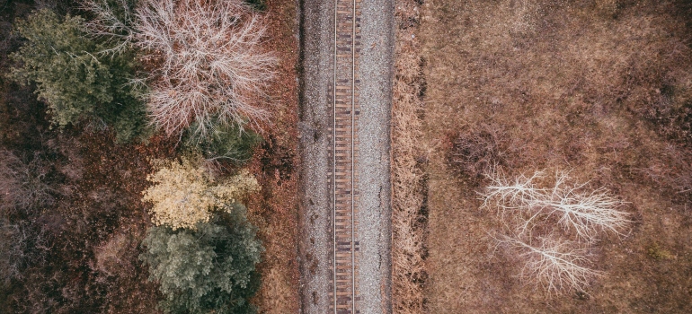 Picture of train tracks in Ajax