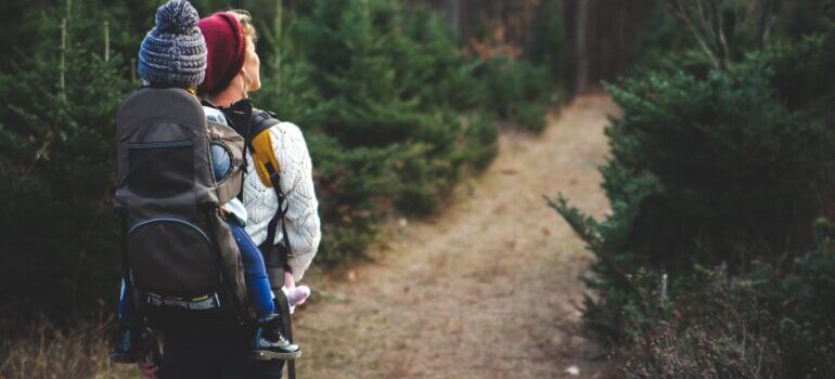 a woman hiking in Rouge National Urban Park, one of the best places to visit in Scarborough
