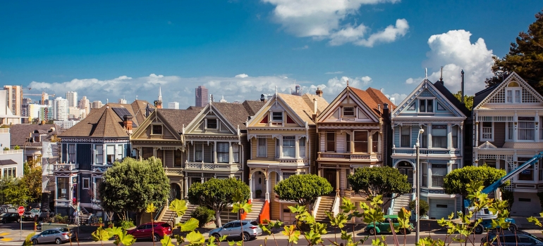 Buildings in sunny San Francisco.