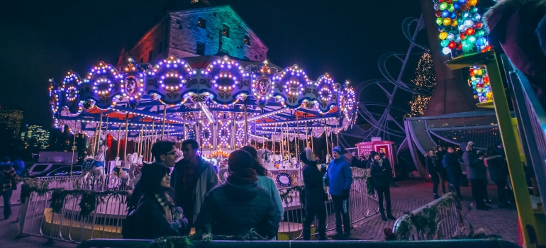 An attraction at the Toronto Christmas Market