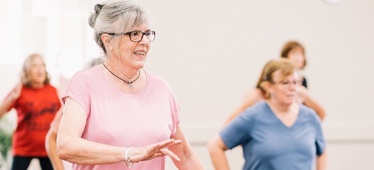 Seniors working out in one of the best places to retire in Canada
