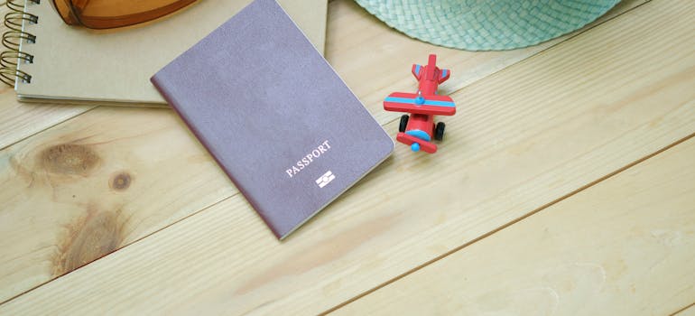 Photo of a passport
