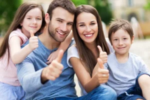 Family enjoying time together after their Aurora Relocation