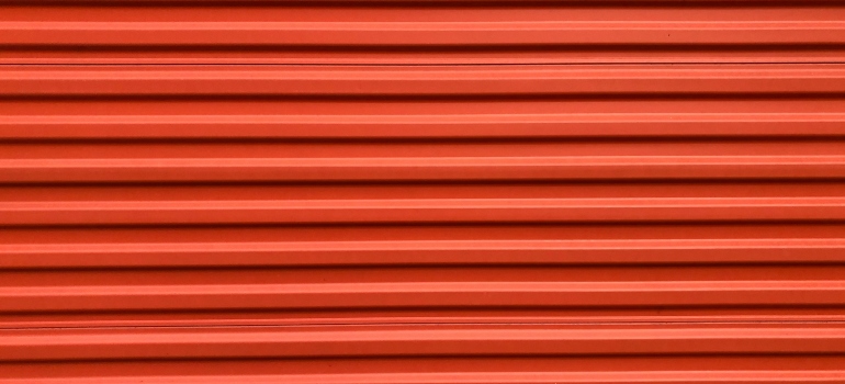 The door of a storage unit