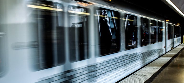 A train at the station