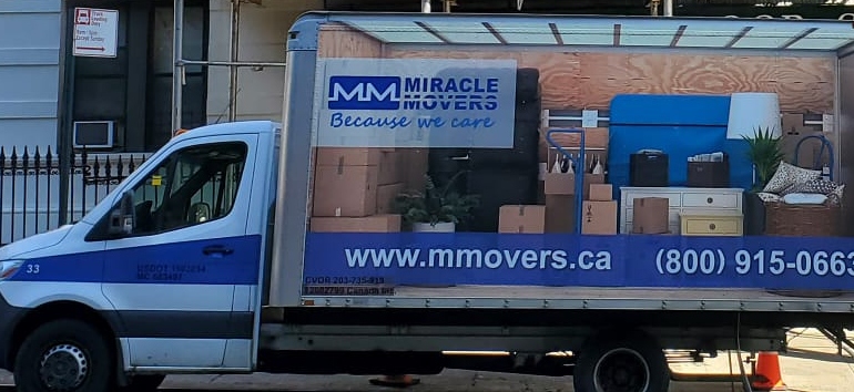 Miracle Movers moving truck