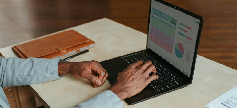 Person working from home