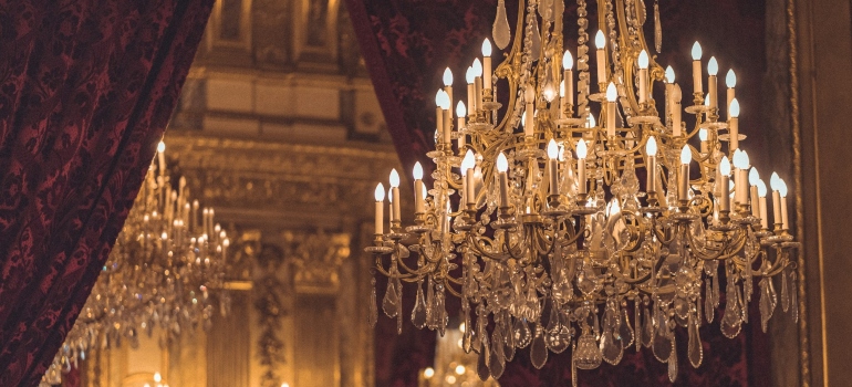 A big chandelier